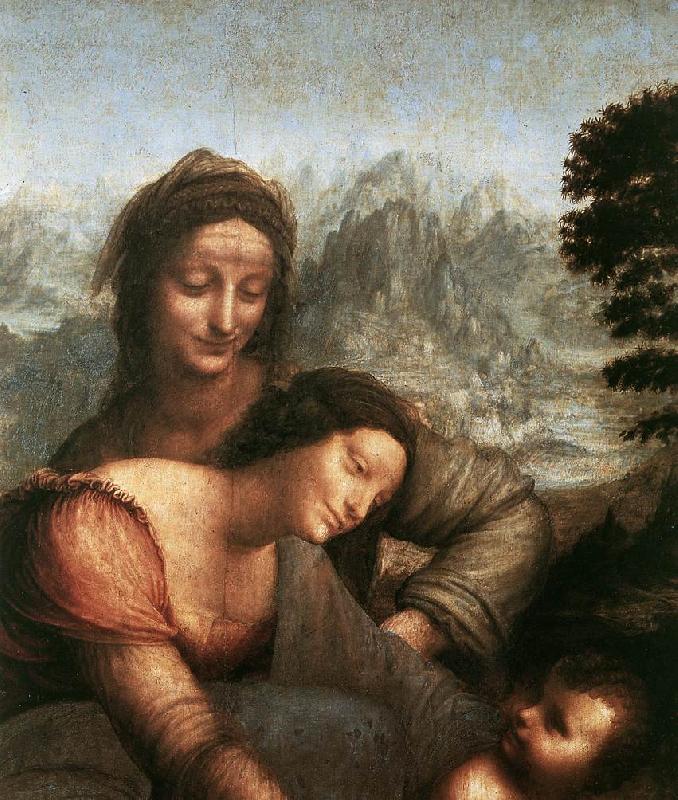 LEONARDO da Vinci Madonna with the Yarnwinder  tw Sweden oil painting art